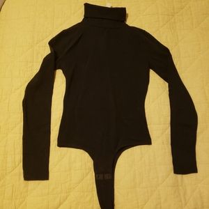 NWT Madewell Black Turtleneck Bodysuit in SM